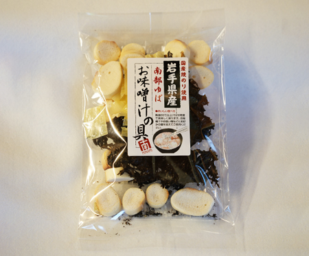 お味噌汁の具　ゆばと焼き岩のり